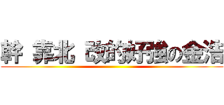 幹 靠北 改的好強の金浩 ()