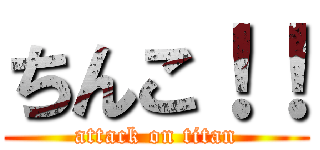 ちんこ！！ (attack on titan)