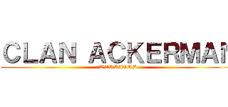 ＣＬＡＮ ＡＣＫＥＲＭＡＮ (WARRIORS)
