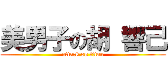 美男子の胡 響己 (attack on titan)