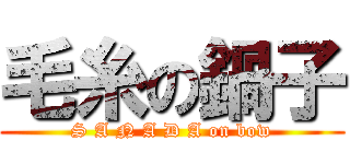 毛糸の鍋子 (S A N A D A on bow)
