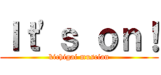 Ｉｔ\'ｓ ｏｎ！ (kichigai muscian)