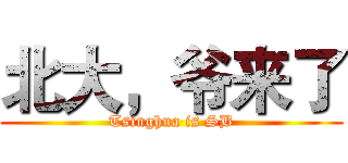 北大，爷来了 (Tsinghua is SB)