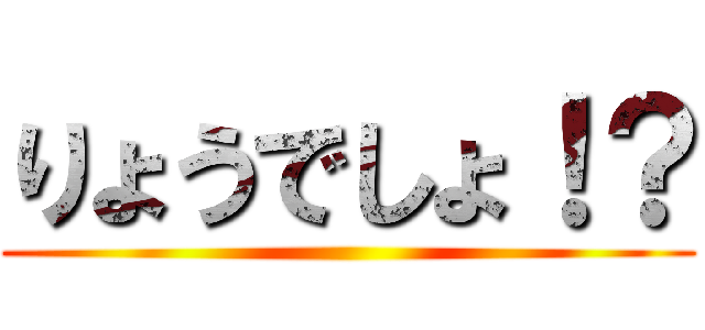 りょうでしょ！？ ()