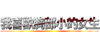 我喜歡胸部小的女生 ()