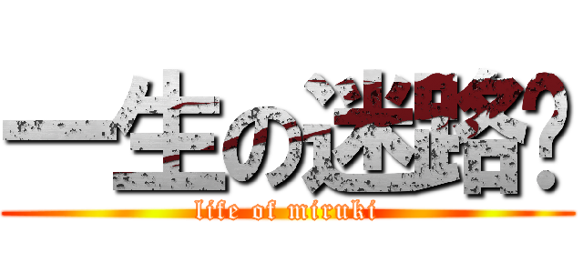 一生の迷路姬 (life of miruki)