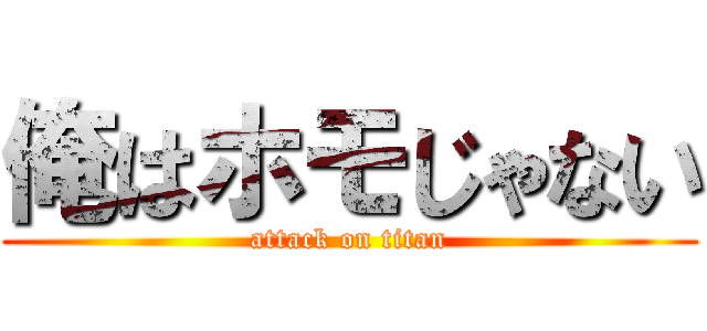 俺はホモじゃない (attack on titan)