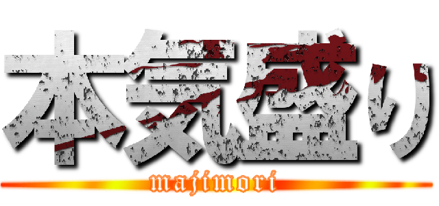 本気盛り (majimori)