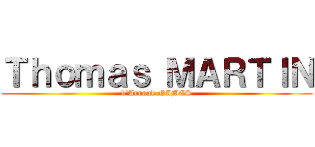 Ｔｈｏｍａｓ ＭＡＲＴＩＮ (d\'Arnaud NIMES)