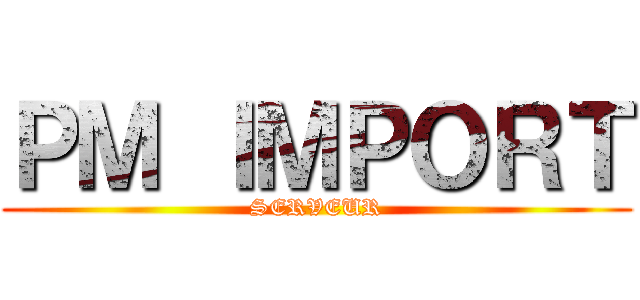 ＰＭ ＩＭＰＯＲＴ (SERVEUR)