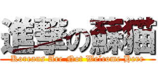 進撃の蘇猫 (Koreans Are Not Welcome Here)
