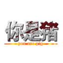 你是猪 (you are pig)