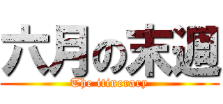 六月の末週 (The itinerary)