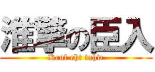 淮擎の臣入 (Kcuf eht tahw)