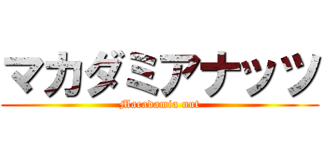 マカダミアナッツ (Macadamia nut)