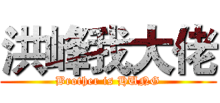 洪峰我大佬 (Brother is HUNG)