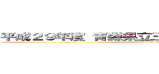 平成２９年度 青森県立三本木高等学校 ２学年 (Summer Guide)