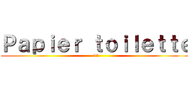 Ｐａｐｉｅｒ ｔｏｉｌｅｔｔｅ (42)