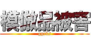 模倣品被害 (ggrks)