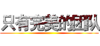 只有完美的团队 ()