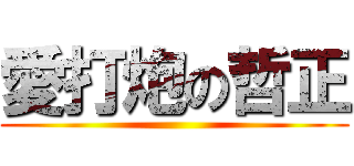 愛打炮の哲正 ()
