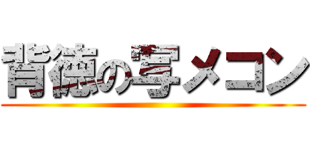 背徳の写メコン ()