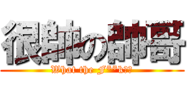 很帥の帥哥 (What the F**k！？)