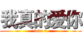 我真的爱你 (love u)