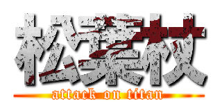 松葉杖 (attack on titan)