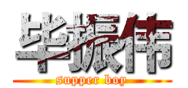 毕振伟 (supper boy)