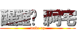 醒醒吧！阿宅 (wake up)