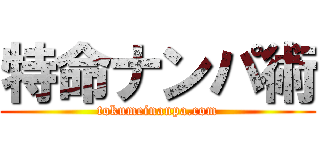 特命ナンパ術 (tokumeinanpa.com)