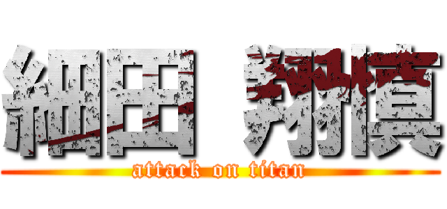 細田 翔慎 (attack on titan)