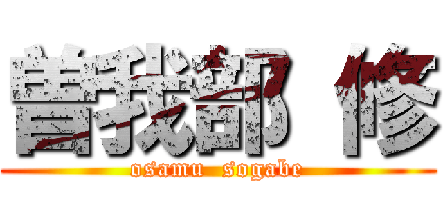 曽我部 修 (osamu  sogabe)