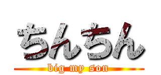 ちんちん (big my son)