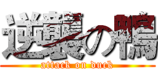 逆襲の鴨 (attack on duck)