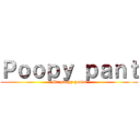 Ｐｏｏｐｙ ｐａｎｔ (Mr poopy pants)