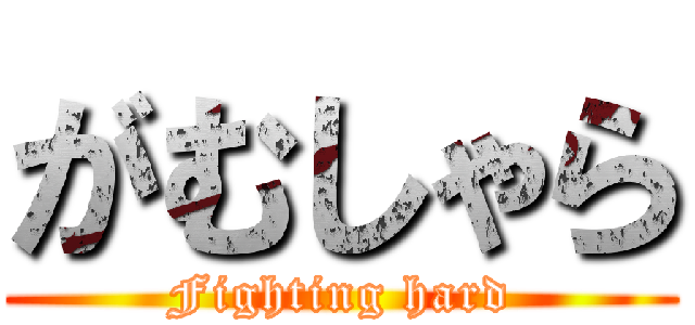 がむしゃら (Fighting hard)
