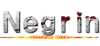 Ｎｅｇｒｉｎ (attack on titan)