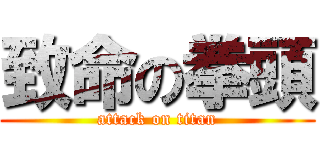 致命の拳頭 (attack on titan)