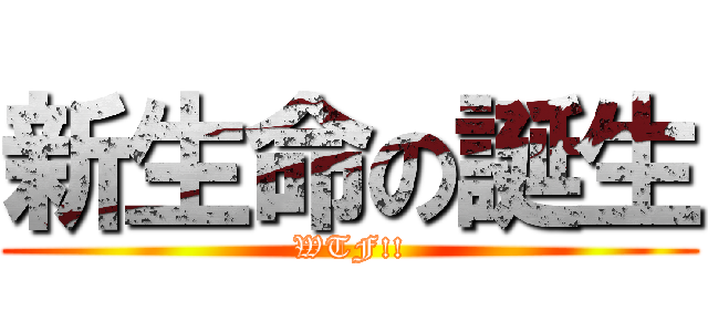 新生命の誕生 (WTF!!)