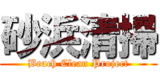 砂浜清掃 (Beach Clean Project)