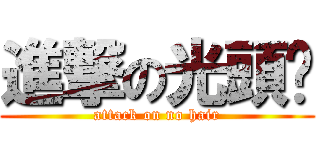 進撃の光頭佬 (attack on no hair)