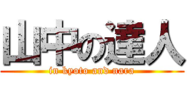 山中の達人 (in kyoto and nara)