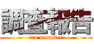 調査報告 (iro monster)