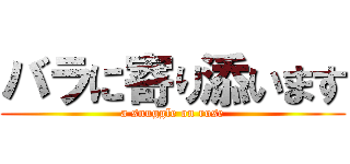 バラに寄り添います (a snuggle on rose)