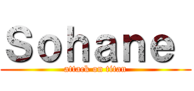 Ｓｏｈａｎｅ  (attack on titan)