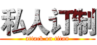 私人订制 (attack on titan)