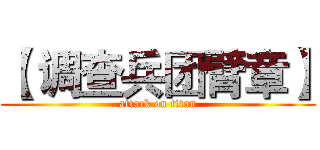【 调查兵团臂章】 (attack on titan)