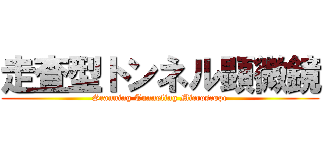 走査型トンネル顕微鏡 (Scanning Tunneling Microscope)